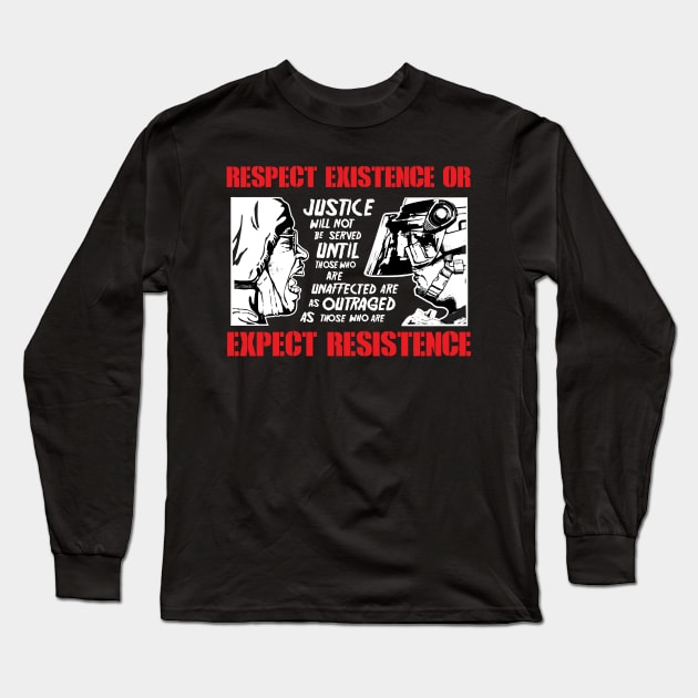 Respect Existence/I Can't Breath  2-SIDED Long Sleeve T-Shirt by Chewbaccadoll